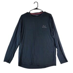 Realtree Mens Long Sleeve‎ Scent Control Shirt Black Size L